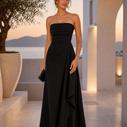 Mónica | Vestido largo de lujo sin tirantes