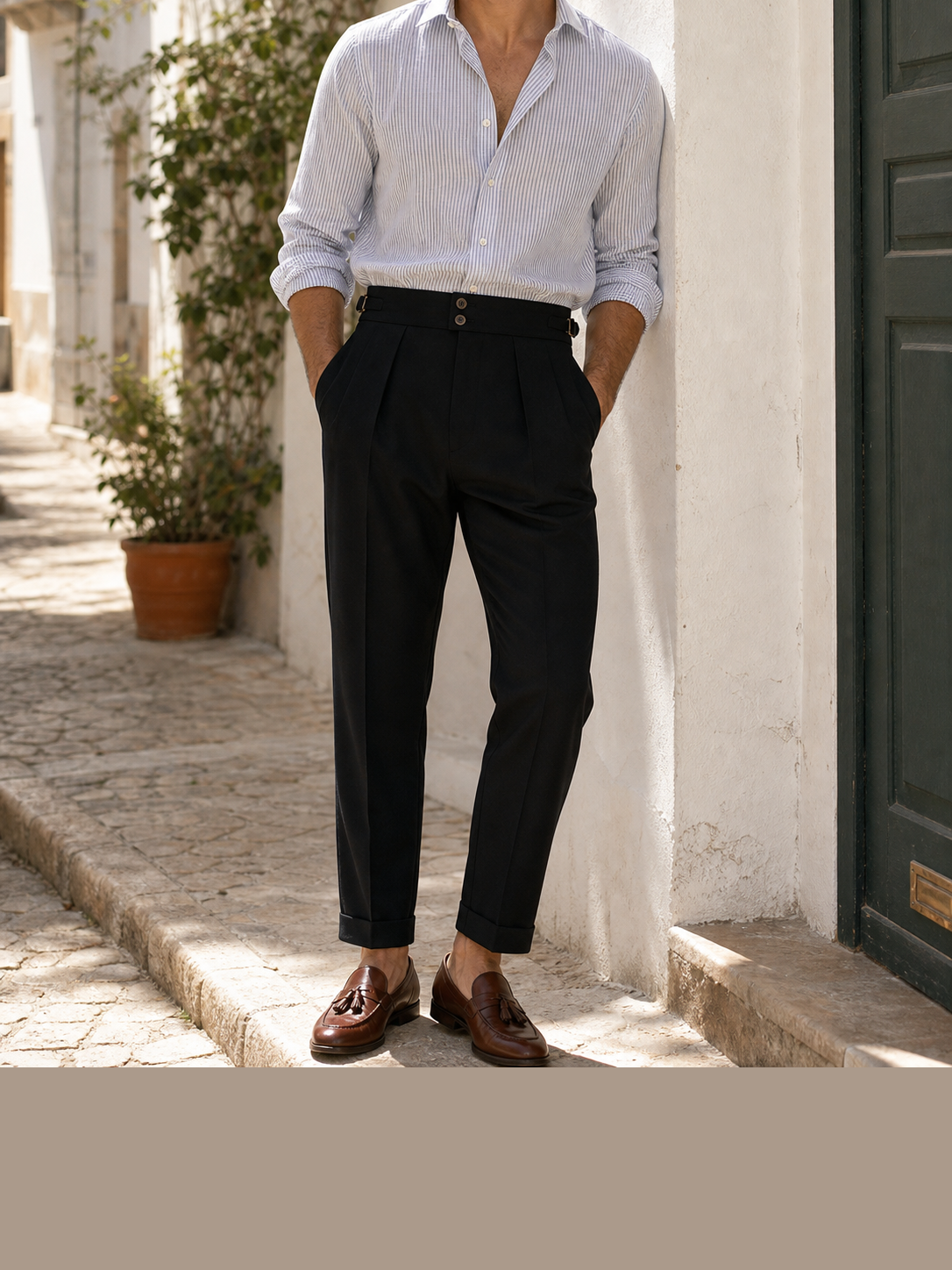 Eduardo | Pantalones elegantes de tiro alto