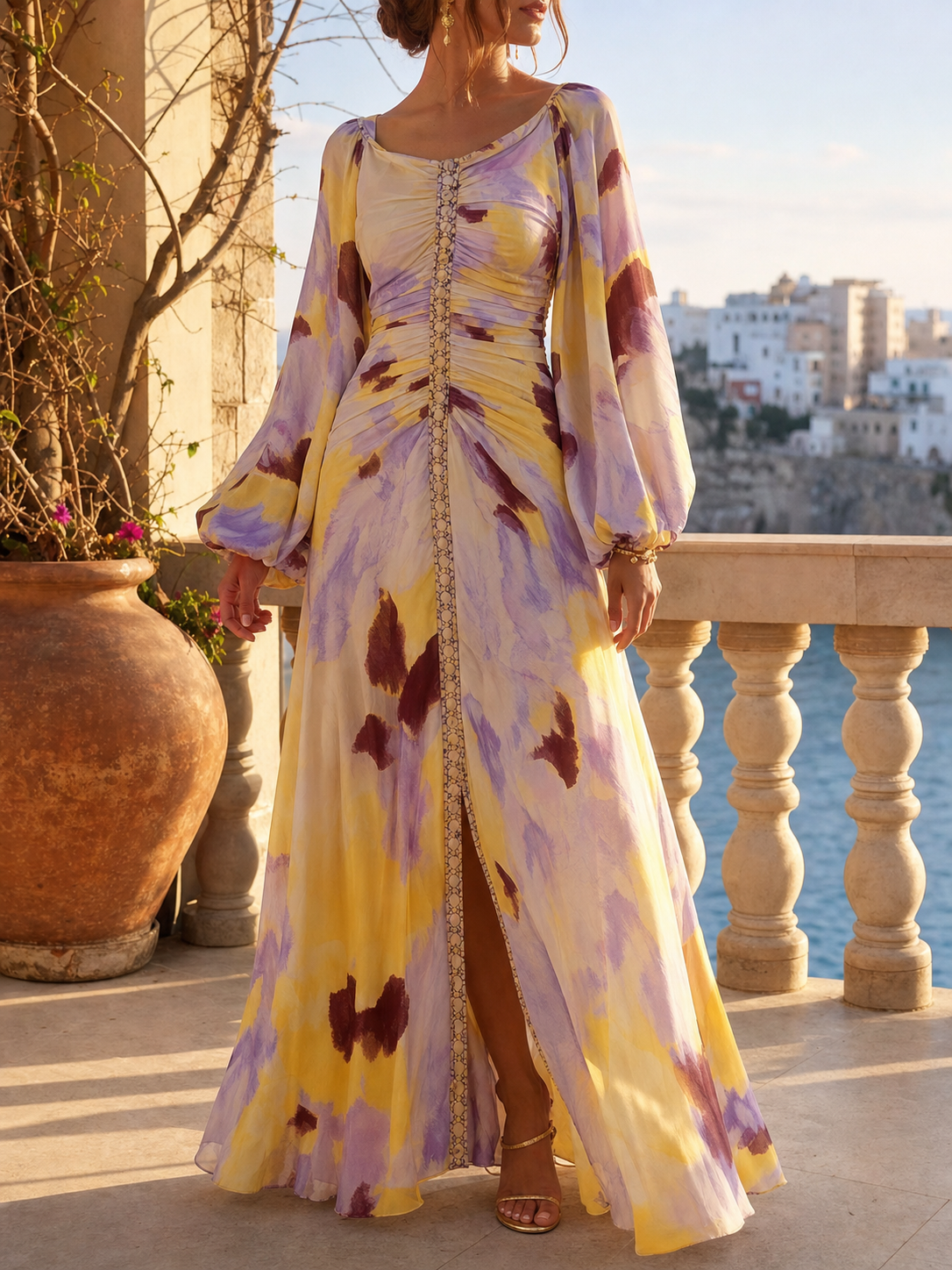 Amelia | Vestido elegante con escote en V