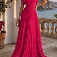Águeda | Vestido de fiesta plisado