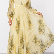 Rocío | Elegante vestido largo plisado