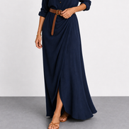 Clara | Vestido largo drapeado