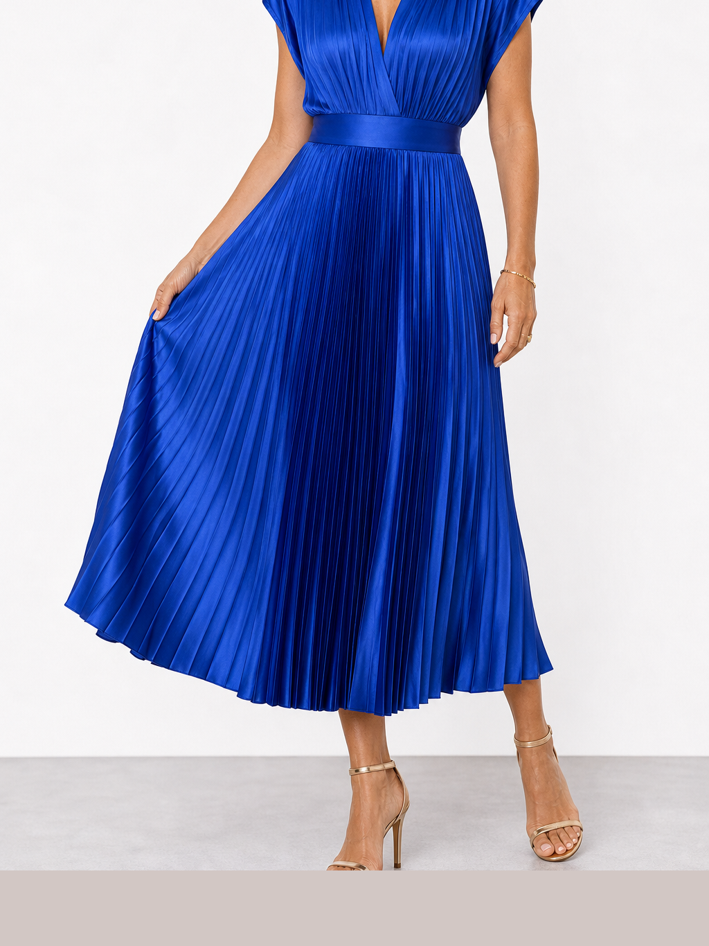 Marina | Vestido midi plisado atemporal