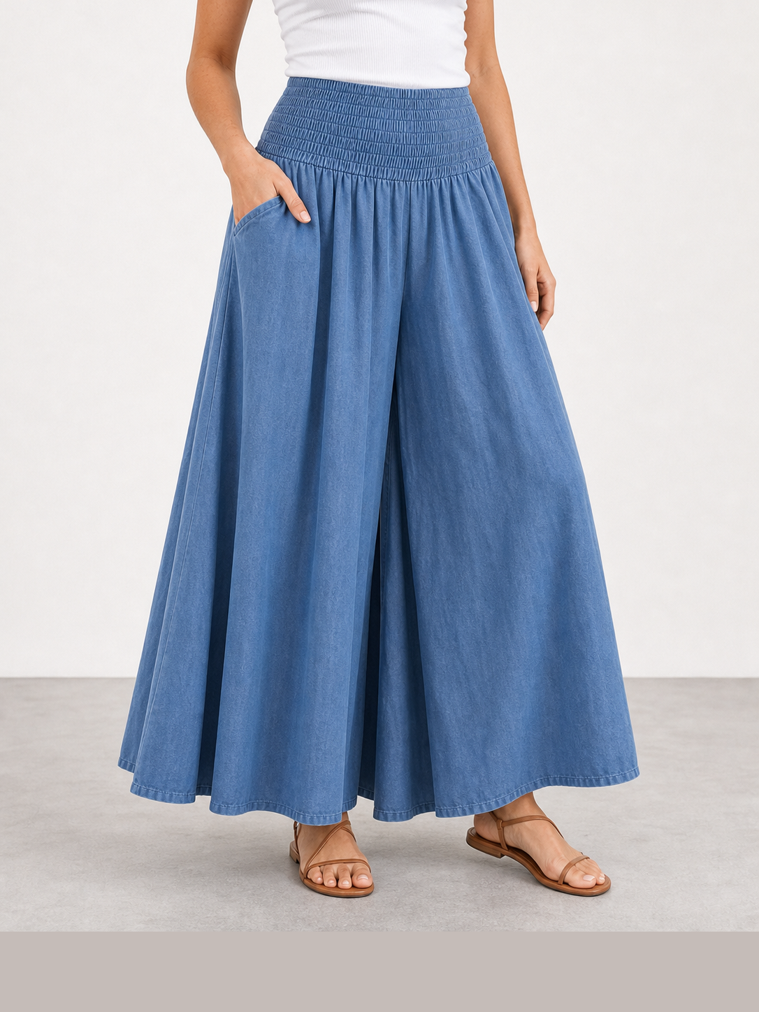 Mara | Falda pantalón de cintura elástica