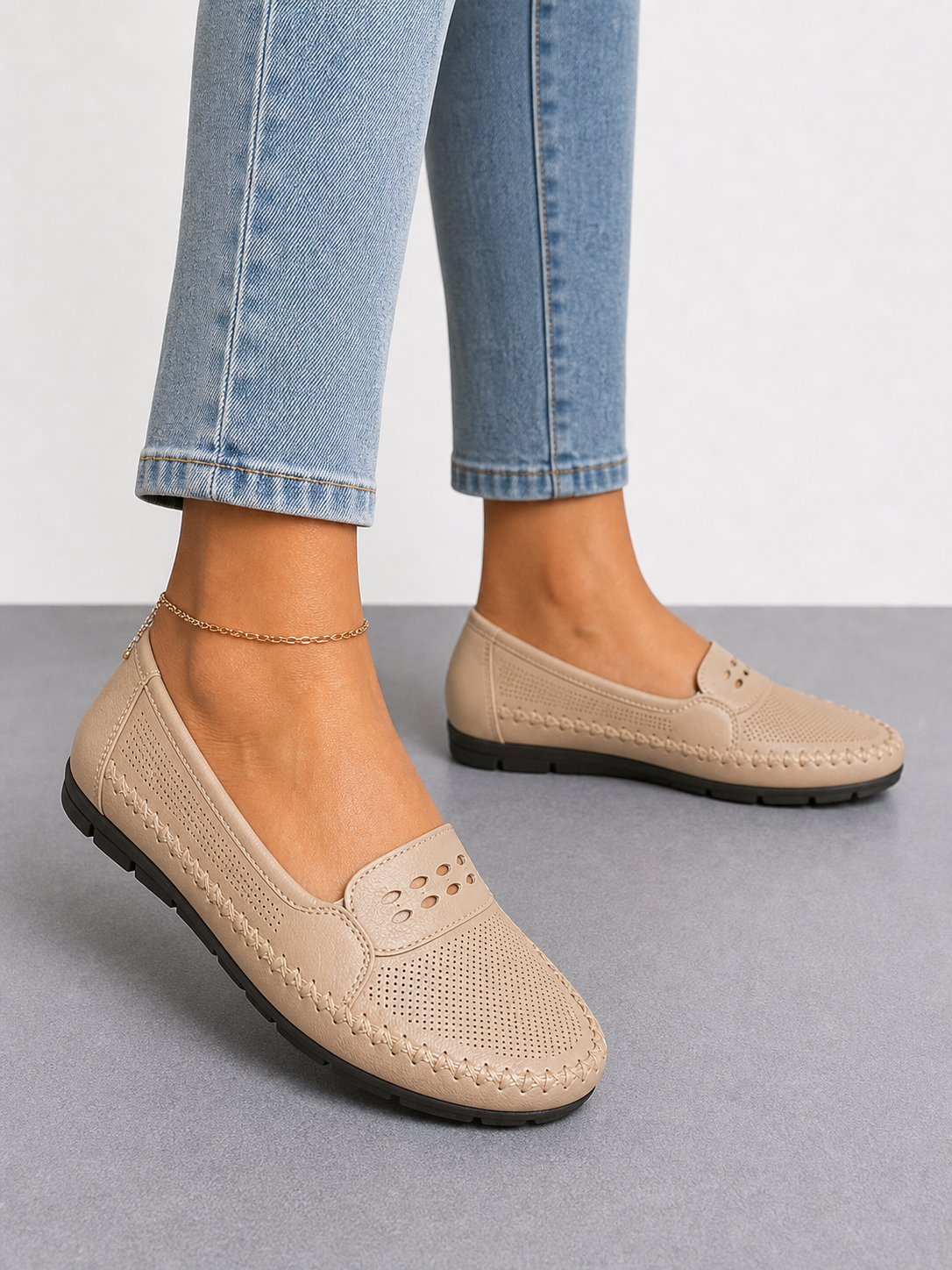 Ariadna | Mocasines cómodos con detalles trenzados