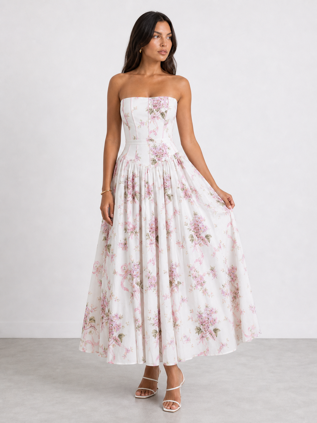 Adelisa | Vestido largo floral