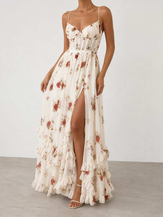 Carlota | Vestido floral romántico