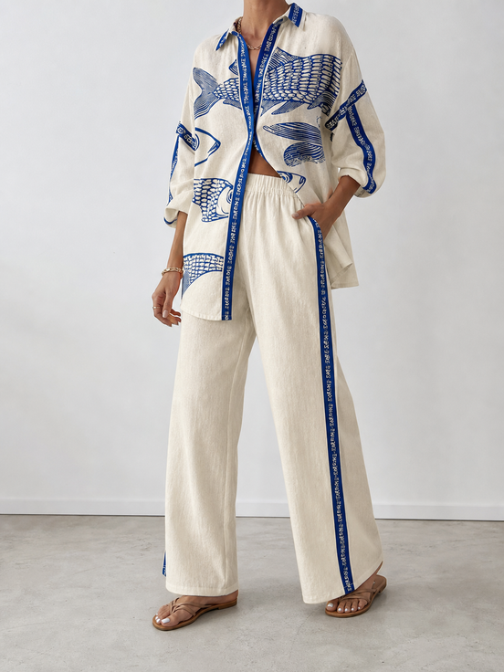 Clementina | Conjunto estampado de dos piezas