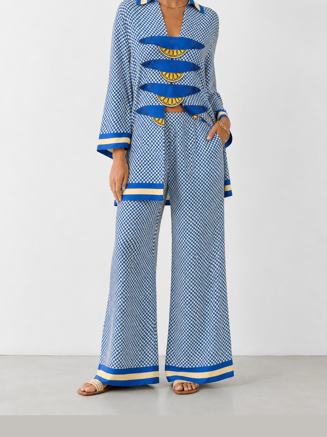 Rosaura | Conjunto estampado de dos piezas
