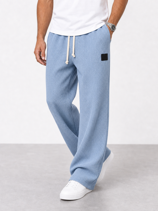 Lorenzo | Pantalones amplios con textura de nido de abeja