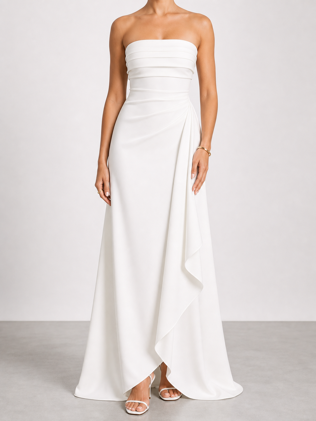 Mónica | Vestido largo de lujo sin tirantes