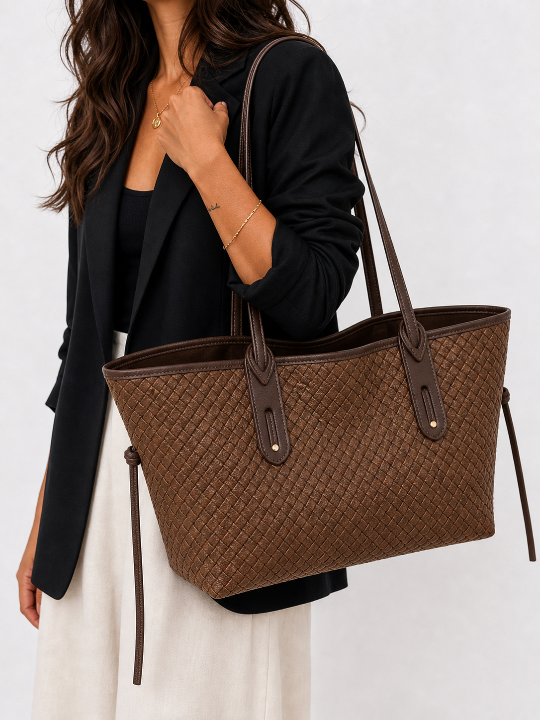 Sara | Bolso tote trenzado elegante
