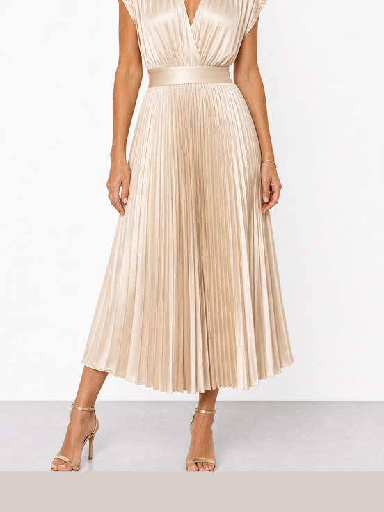 Marina | Vestido midi plisado atemporal
