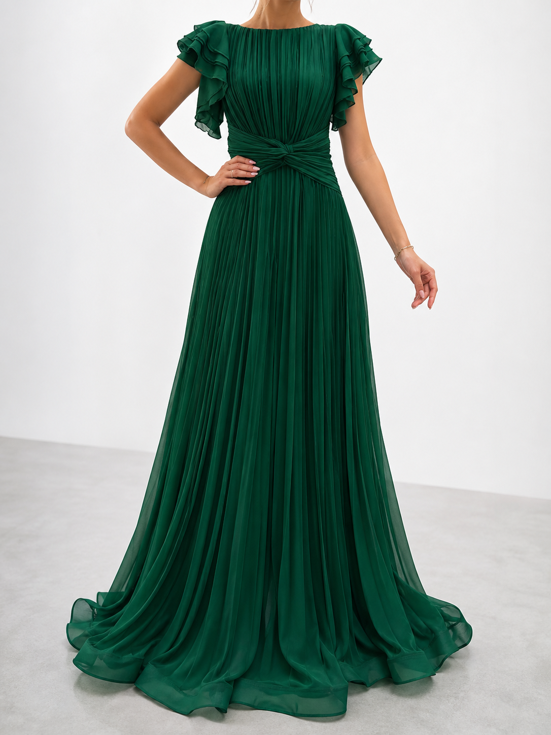 Águeda | Vestido de fiesta plisado