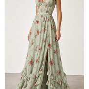 Carlota | Vestido floral romántico