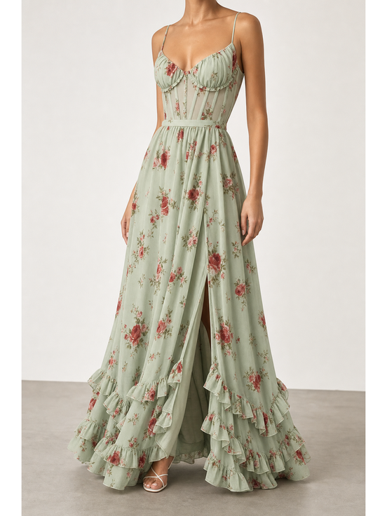 Carlota | Vestido floral romántico
