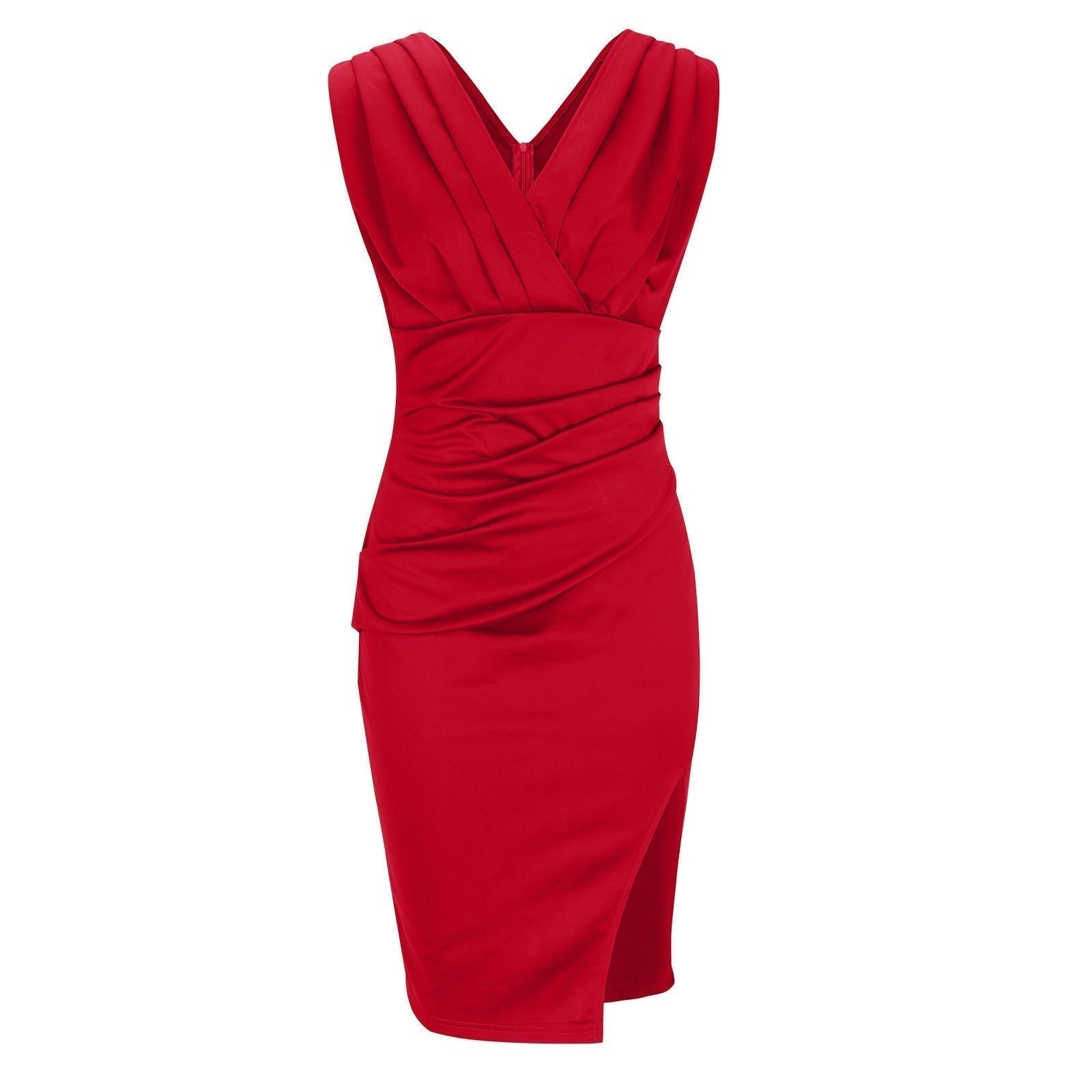 Maite | Elegante vestido con escote en V y abertura