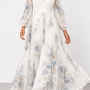 Rocío | Elegante vestido largo plisado