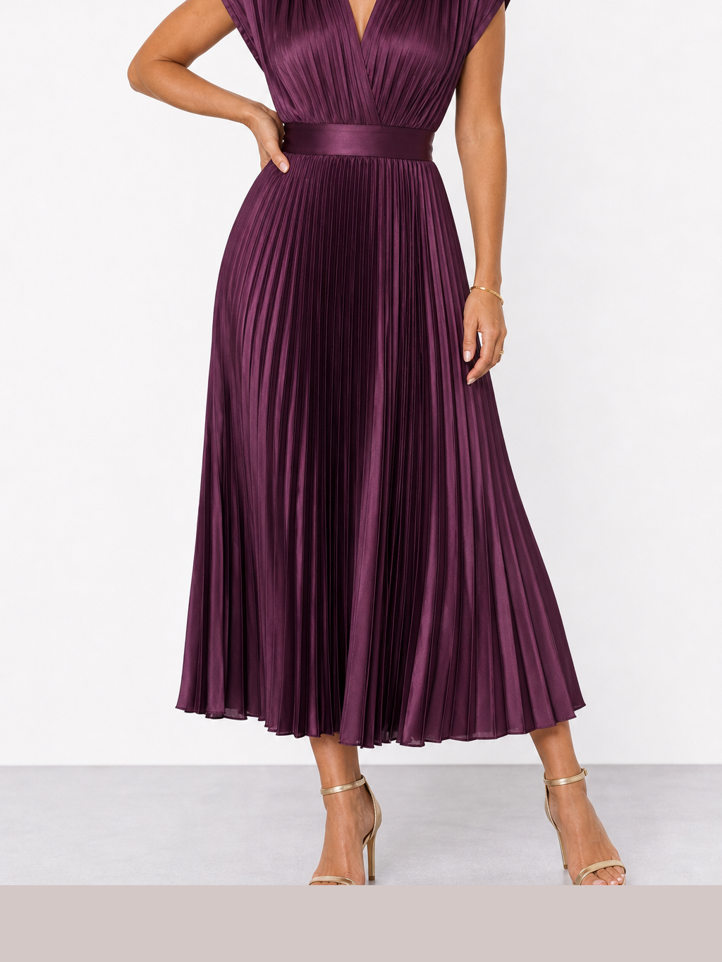 Marina | Vestido midi plisado atemporal