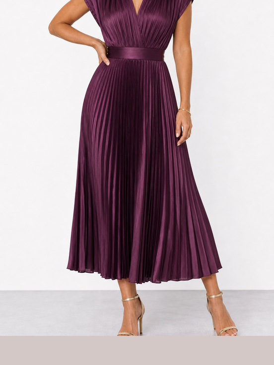Marina | Vestido midi plisado atemporal