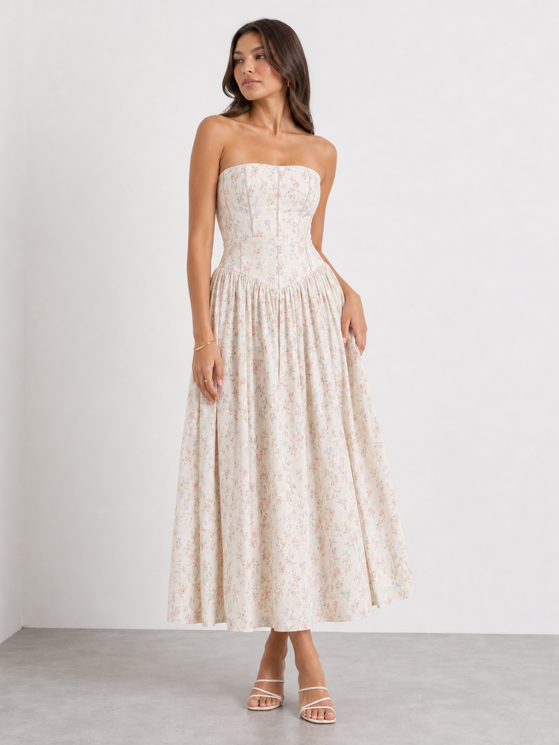 Adelisa | Vestido largo floral
