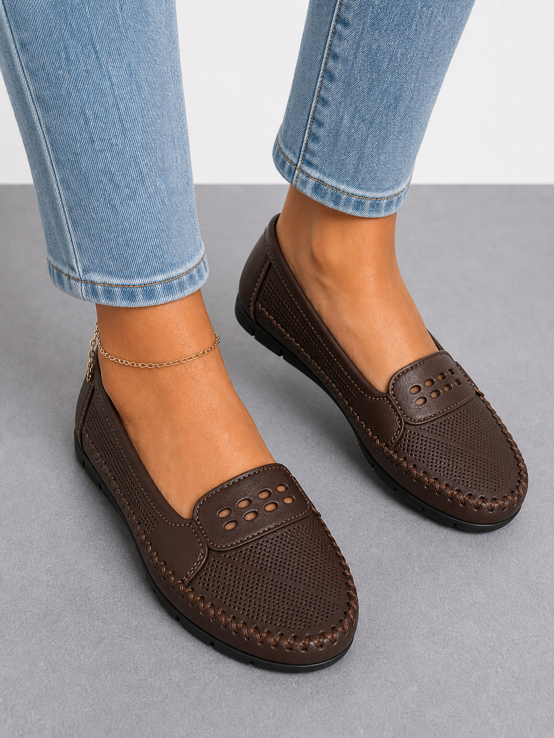 Ariadna | Mocasines cómodos con detalles trenzados
