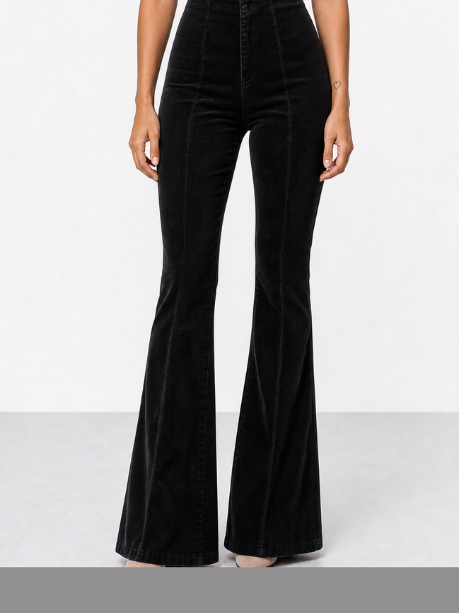 Fernanda | Pantalones acampanados de tiro alto