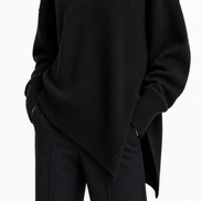 Lidia | Jersey elegante con bajo asimétrico