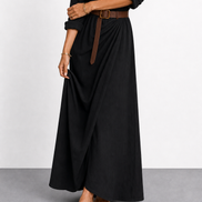 Clara | Vestido largo drapeado