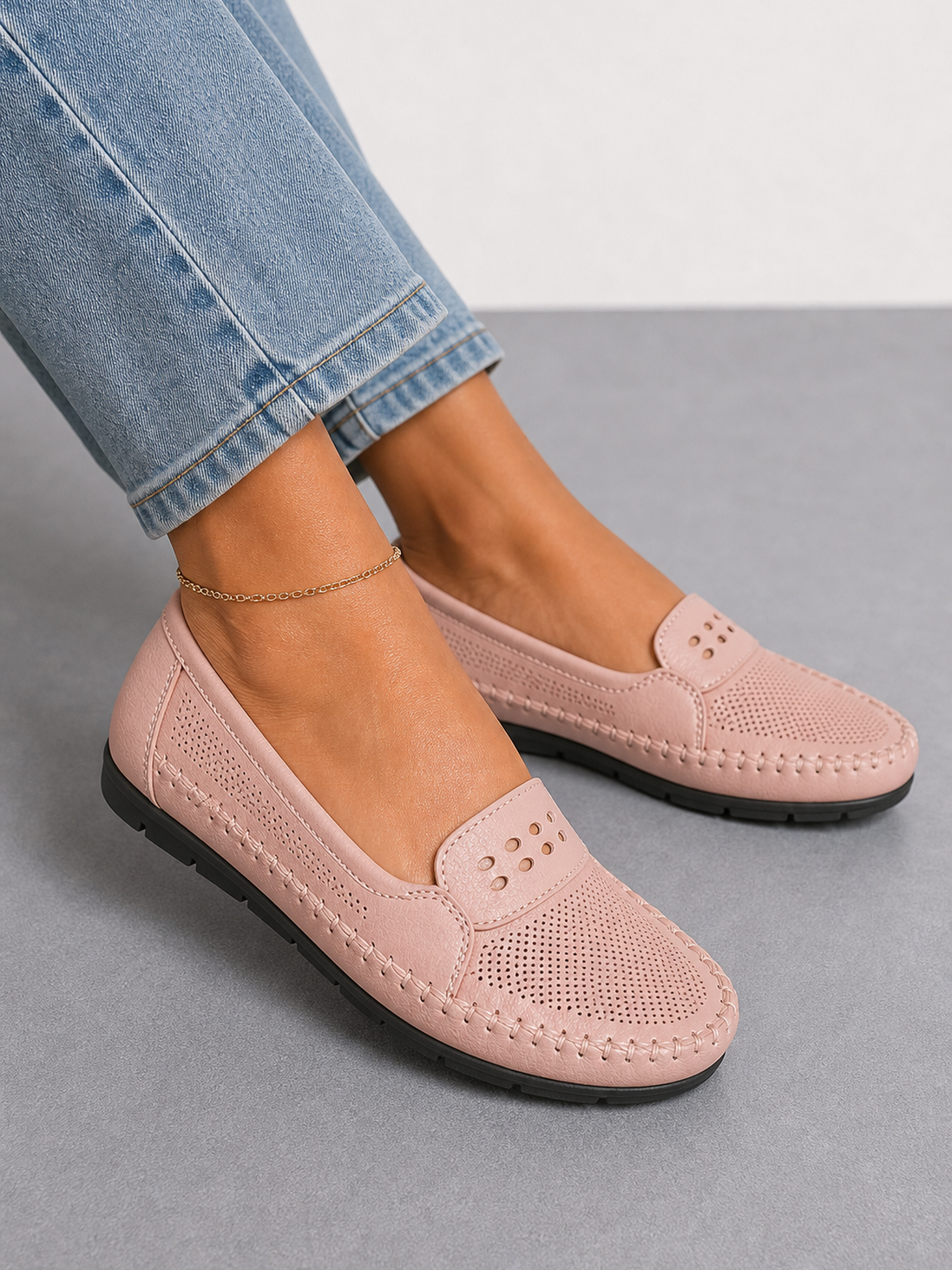 Ariadna | Mocasines cómodos con detalles trenzados