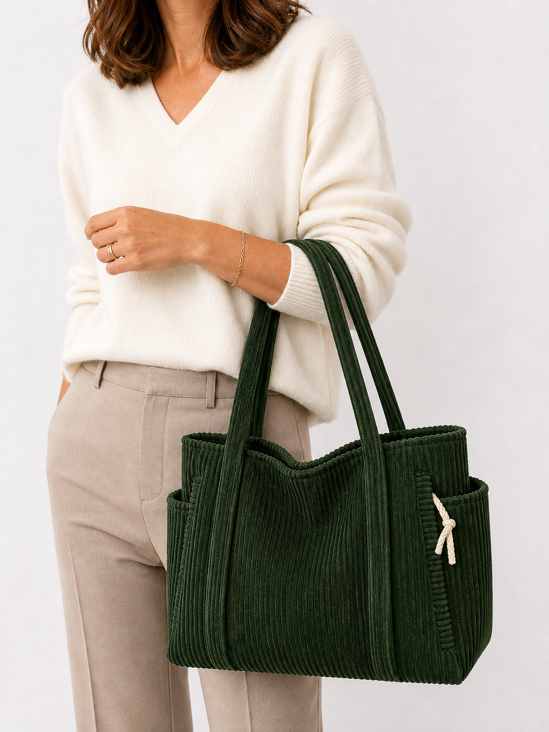 Lorena | Bolso de hombro de pana