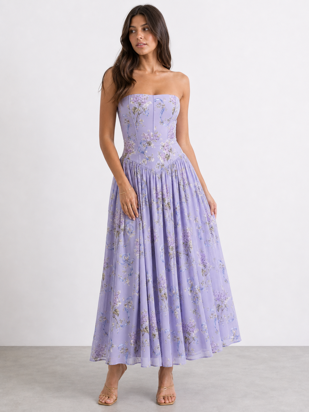 Adelisa | Vestido largo floral