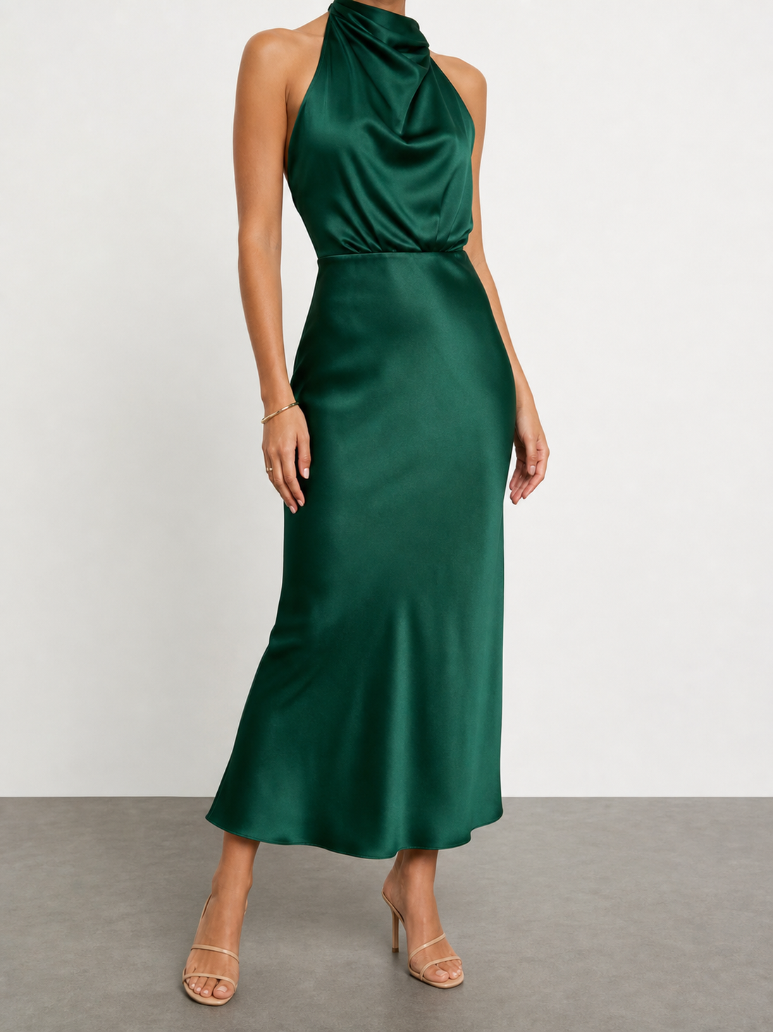 Violeta | Vestido midi de cuello halter