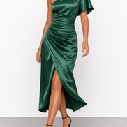 Tamara | Elegante vestido midi de satén
