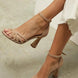Laura | Sandalias de tacón con tiras cruzadas