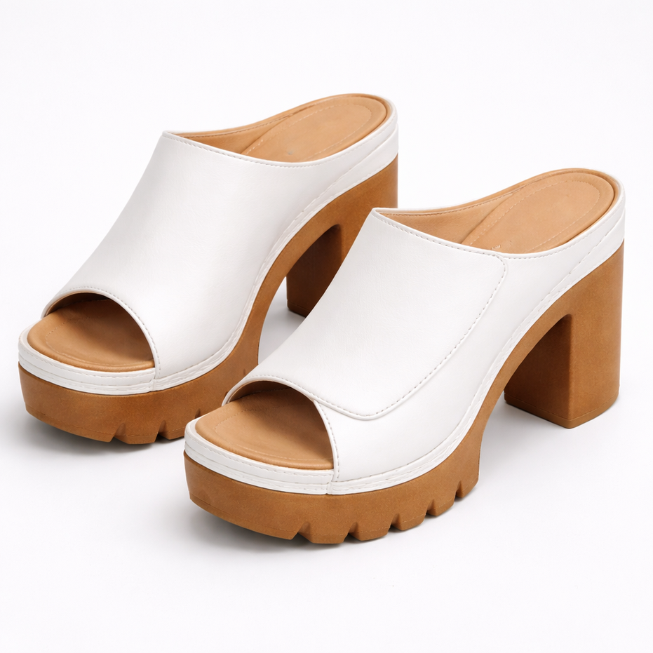 Silvia | Sandalias de tacón con plataforma