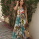 Zaida | Vestido midi sin mangas con cintura imperio