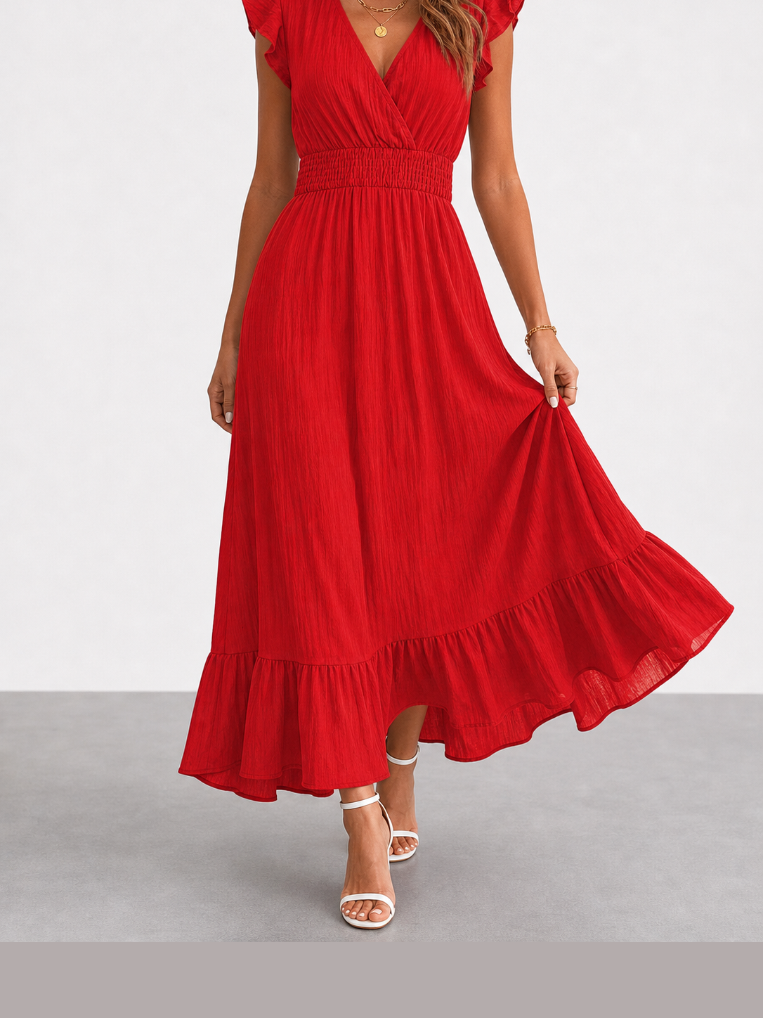 Clara | Vestido midi fluido elegante