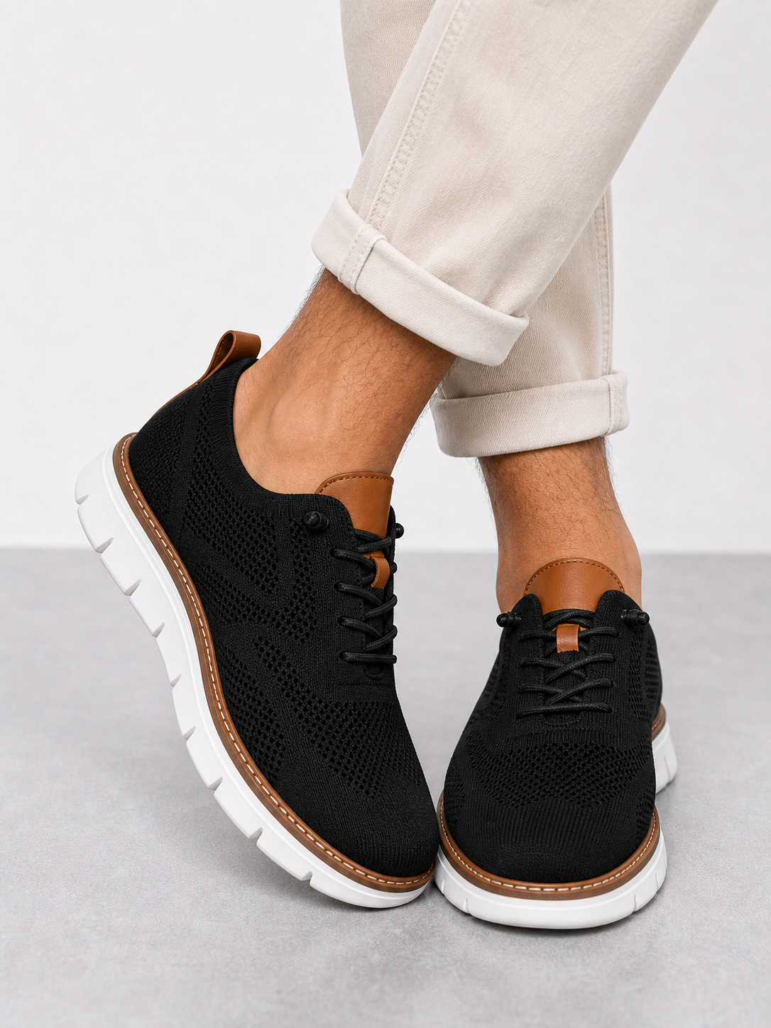 Fabrizio | Zapatillas de hombre de punto knit transpirable