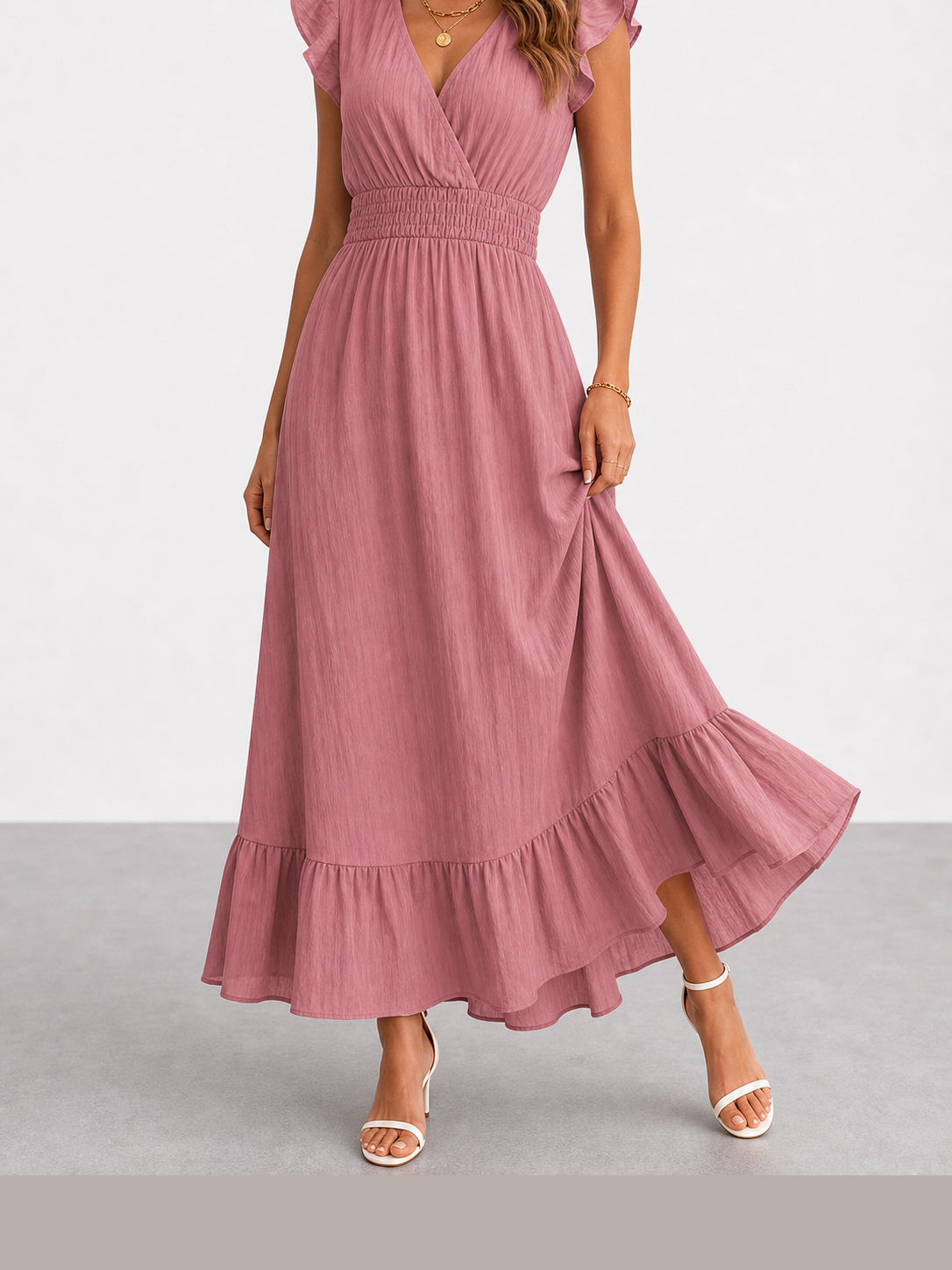 Clara | Vestido midi fluido elegante