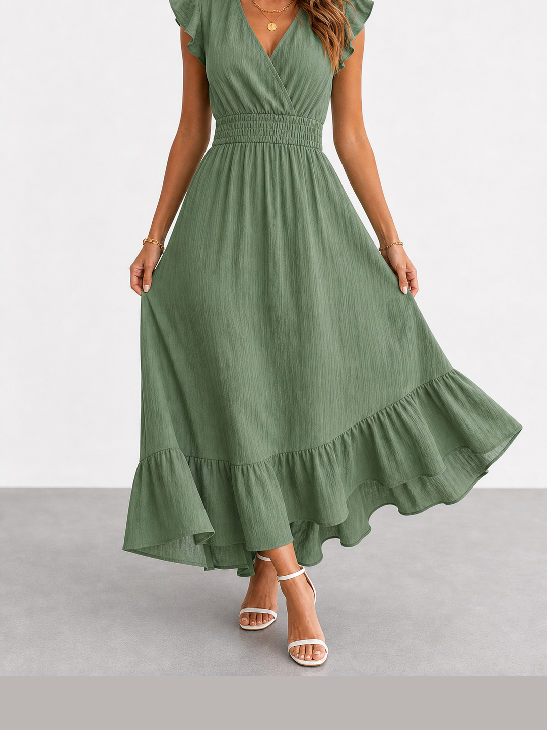 Clara | Vestido midi fluido elegante