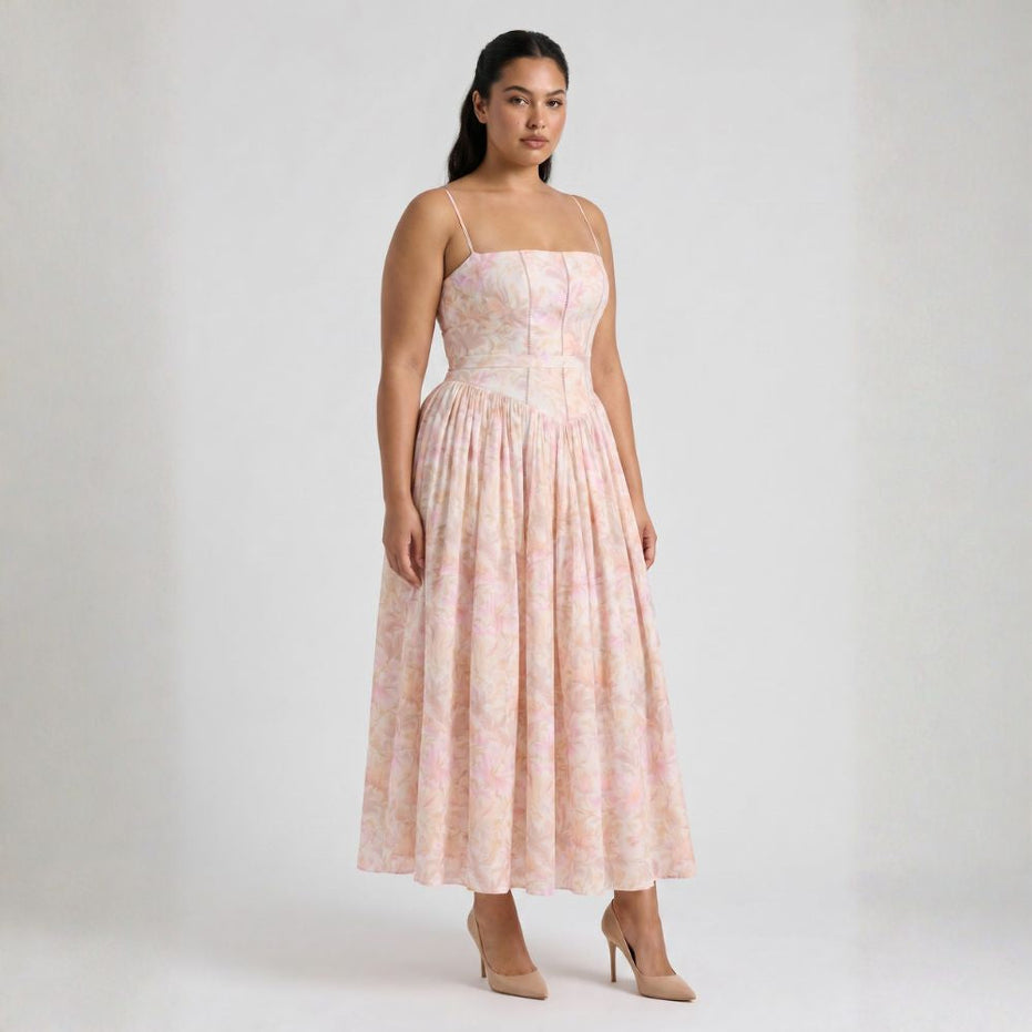 Adelisa | Vestido largo floral