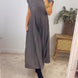 Inés | Vestido plisado sin mangas