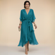 Diana | Vestido de chifón con escote en V