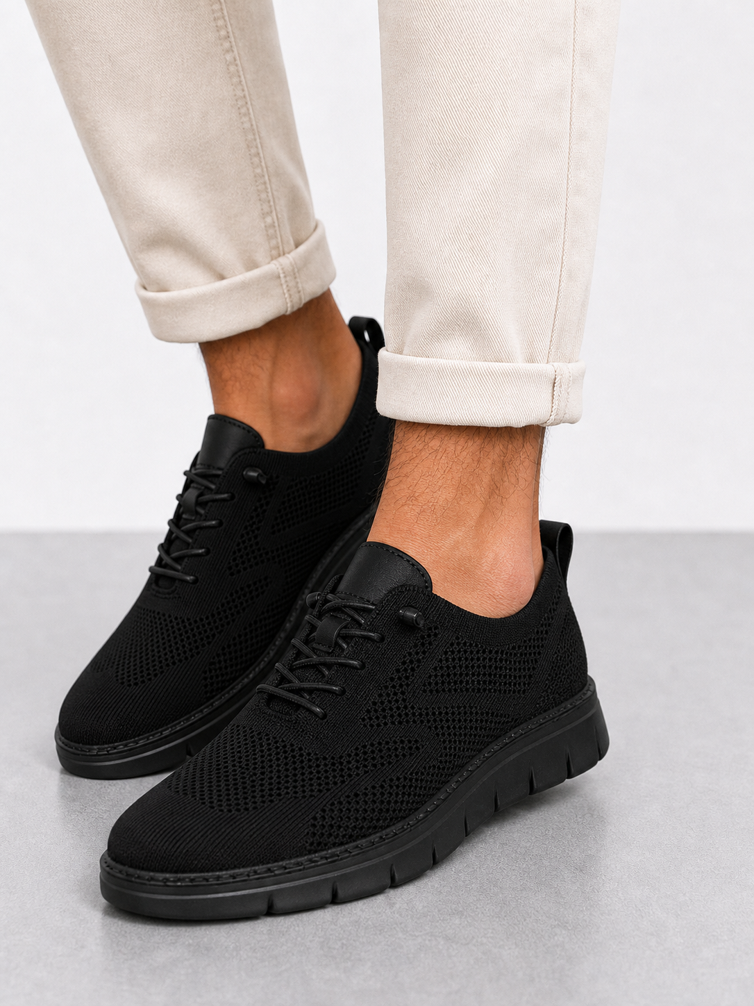 Fabrizio | Zapatillas de hombre de punto knit transpirable