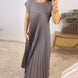 Inés | Vestido plisado sin mangas