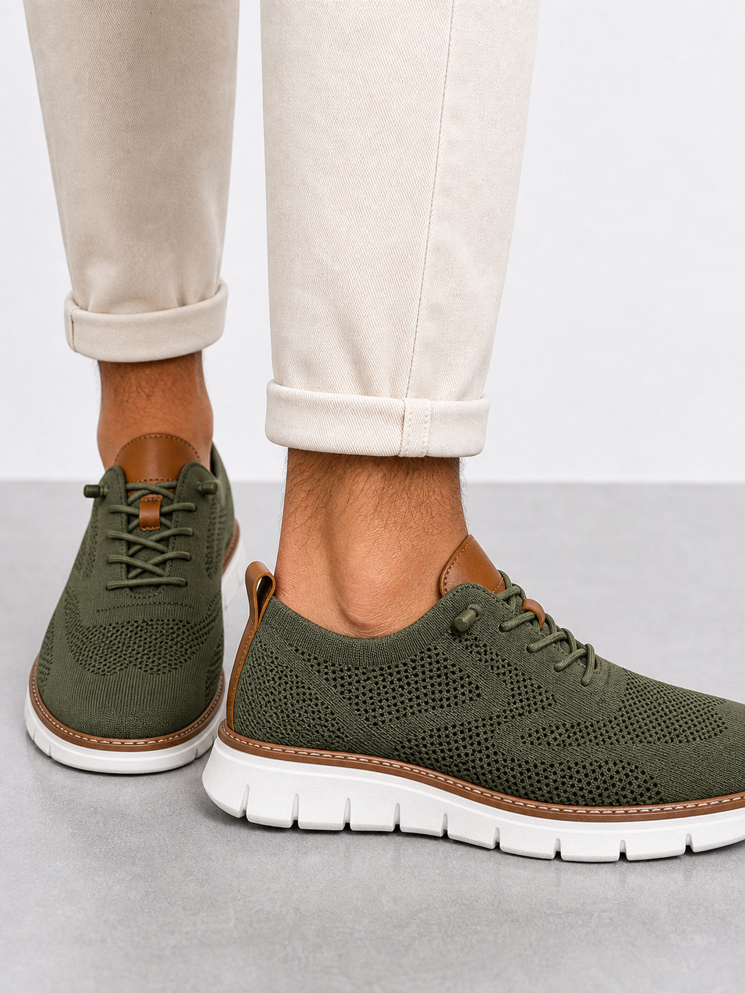 Fabrizio | Zapatillas de hombre de punto knit transpirable