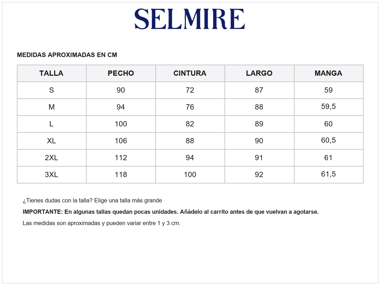 Guía de tallas de Bruna | Minivestido de lino estampado