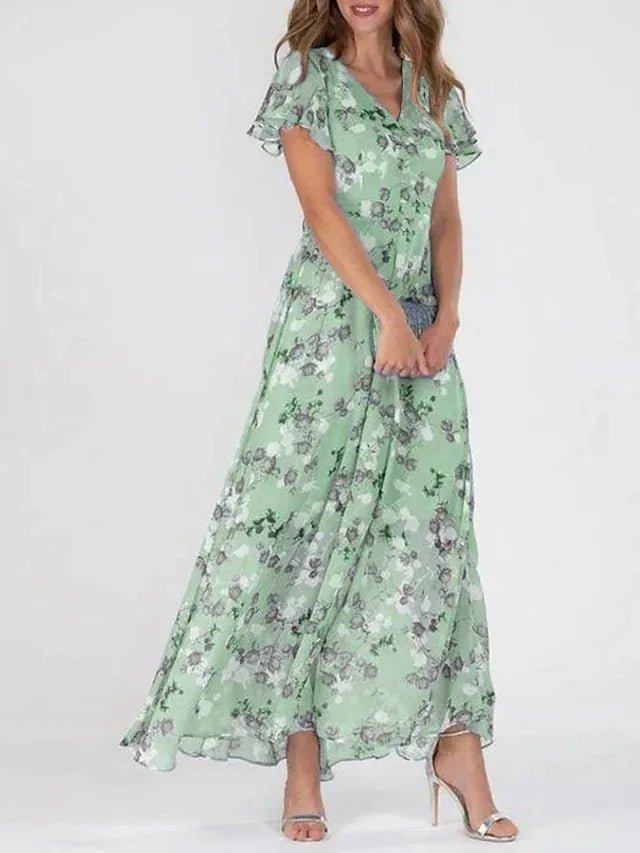 Elena | Vestido largo floral