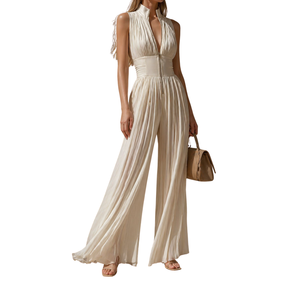 Viviana | Mono largo elegante de cuello halter